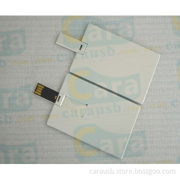 Aluminum metallic card shape flip usb disk bank credit cards appearance 8GB